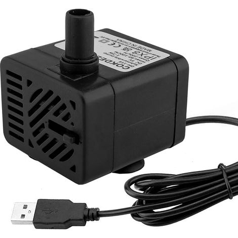 1 mini pompe à eau submersible USB (DC 5W 70L/h) réglable (1/4)