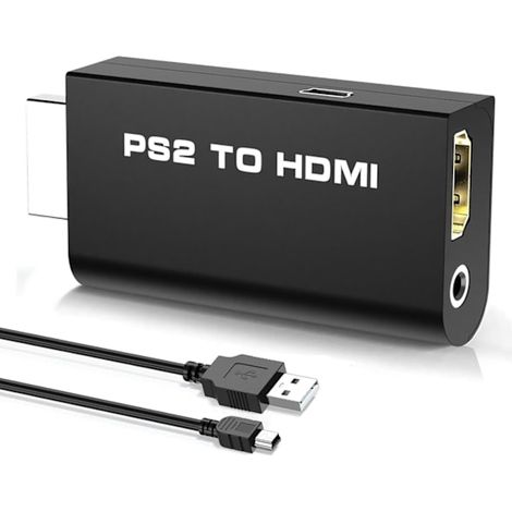 Adaptateur HDMI pour PlayStation 2 / PS2, câble adaptateur HDMI compatible HD RCA AV audio/vidéo (1/5)