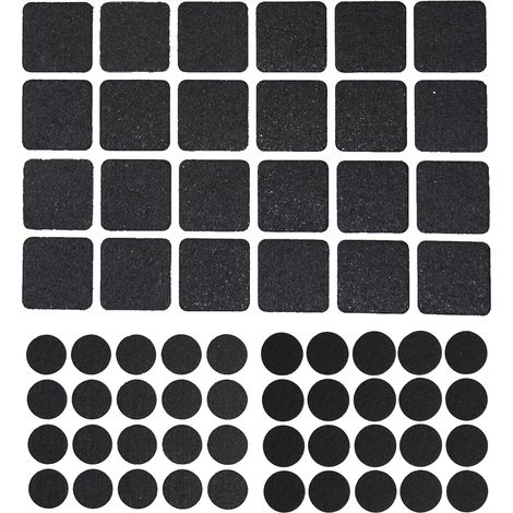 Dapetz ® Black Felt Furniture Pads Floor Protectors for Chairs & Tables with Many Big Sizes Multi-Surface Cushioning No Residue Adhesive Protect Any Type of Hardwood & Laminate Flooring (Pack of 60) (1/5)