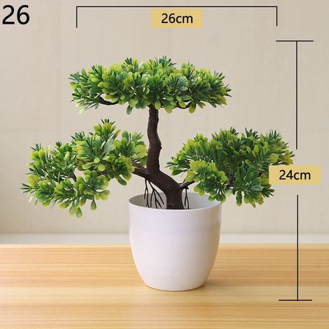 Bonsai Artificiel - Arbre Miniature en Plastique pour Intérieur - Décoration Table Bureau Jardin Intérieur - 1 Pièce (1/5)