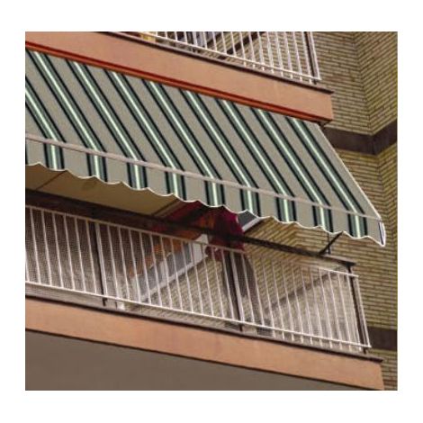 TENDA DA SOLE A CADUTA STRUTTURA ALLUMINIO CM.200X250H DISEGNO P6002 BALCONE (1/5)