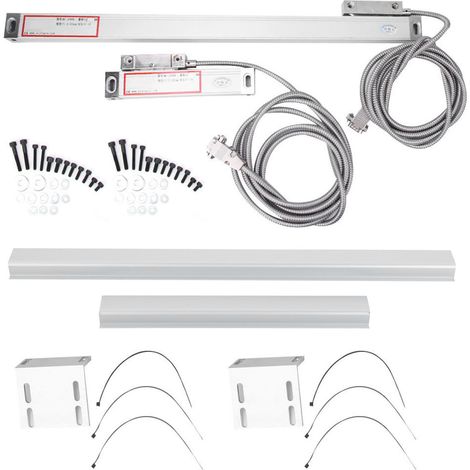 Règles de mesure linéaires haute précision 2 pièces pour JCS9002AE JCS9003AE, afficheur digital, longueurs 300+500mm, compatibles systèmes de lecture numérique. (1/5)