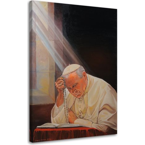 Tableau sur toile Le pape Jean-Paul II 40x60 (1/5)
