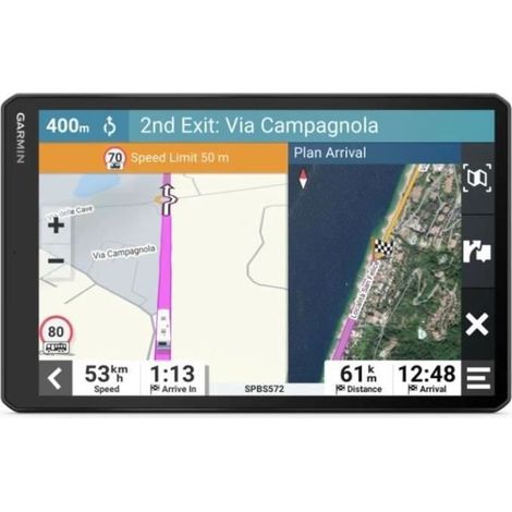 Garmin Camper 1095, EU - Caravan Navigator GPS with Bright de 10'' Display, Echtzeit-Verkehrsinformationen, Voice und Fahrerassistenz, Schwarz (1/5)