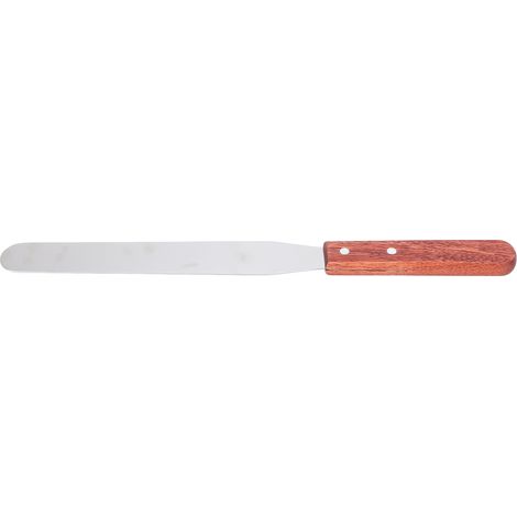 Spatule à cire en métal, bâtonnet droit en acier inoxydable pour l'épilation du corps avec manche en bois (1/5)