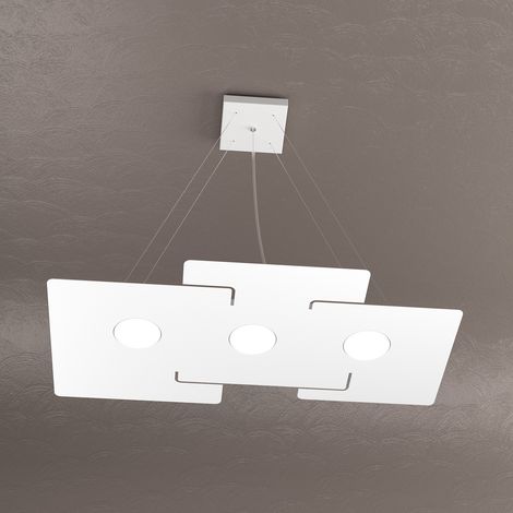 ECHO SOSPENSIONE 3 LUCI ATTACCO GX53 BIANCO