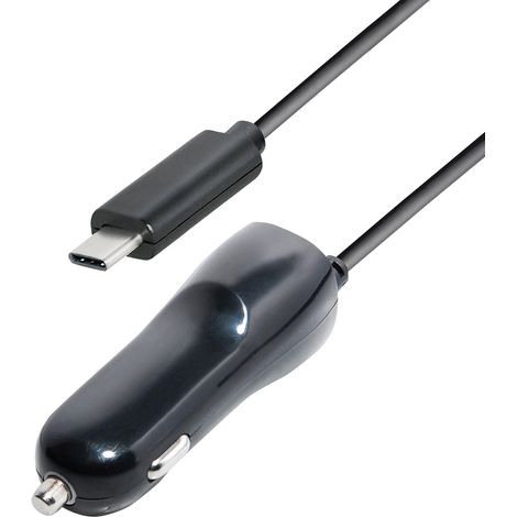 Usb car charger with usb type a socket and 1,2 m usb type c connecting cable, 
3,4 a total current (1/2)