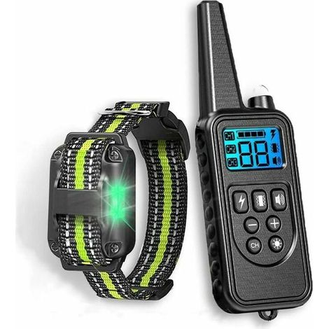 Collier anti-aboiement pour chien, rechargeable et automatique, détection intelligente des aboiements, vibrations, sons et chocs électriques, étanche IP67, lot de 2 colliers en nylon et TPU (1/5)
