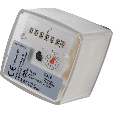 Ölzähler VZO8 PN25 G 1/4 QN 4-180 l/h Temperatur max. 60 Grad C - 606079 von Weishaupt