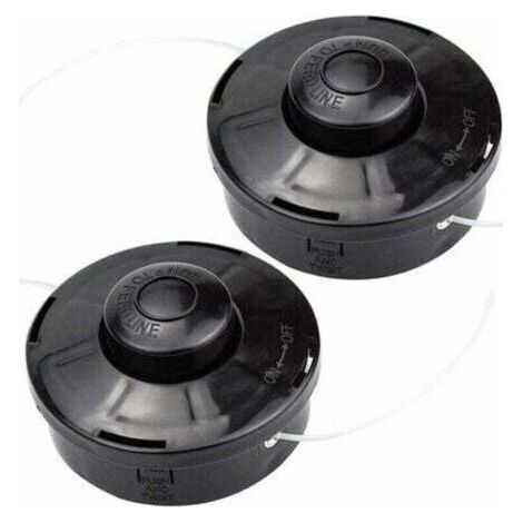 Pack of 2 Universal Brush Cutter Head Nylon Replacement Spool for Brush Cutter Trimmer Cutter Head M10 x 1.25 for Petrol Thermal Brush Cutter (1/5)