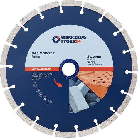 WS24 Diamanttrennscheibe Basic Sinter Beton 230 mm - WS24-100430