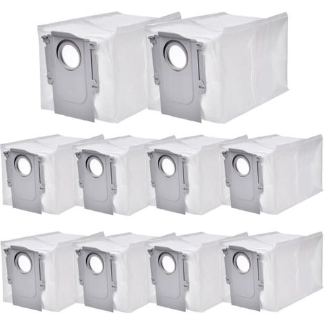Vacuum Cleaner Bags for Roborock 10pcs Vacuum Cleaner Bags for Roborock Q Revo Accessories Robot Vacuum Cleaner Bags Dust Bags Large Capacity Replacement Bags Filter Bags MUMU Spare Parts (1/4)