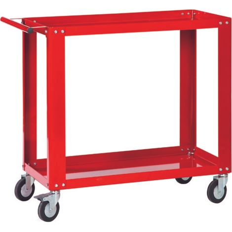 Carrello porta utensili officina 2 piani rosso GR04 DERBY (1/2)