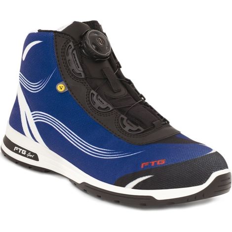 Chaussures de sécurité haute S3 SRC ESD – Tige cuir suédé respirante – Embout composite léger – Semelle antistatique – Fit 12 Mondopoint – Ftg Safety