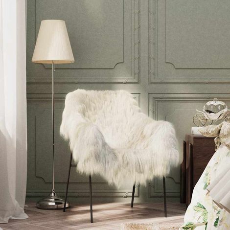 335862  Sheep Leather Cream (60-70)x(90-100) cm vidaXL (1/5)