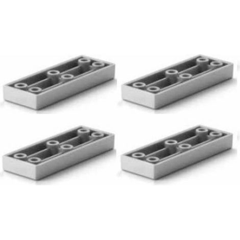 – Lot de 4 pieds de meuble à visser en plastique durci 300kg – Dimensions 80x30x10mm – Protection sol parquet – Pour chaises, tables, lits, armoires (1/2)