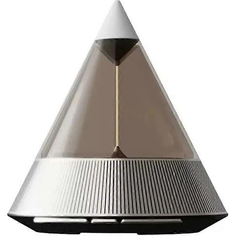 Lampe d'ambiance d'aromathérapie, enceinte Bluetooth, lumière quantique, lampe de chevet, son Hi-Fi, stéréo sans fil, caisson de basses argenté (1/5)