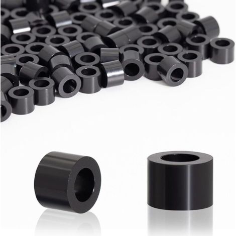Lot de 100 entretoises rondes en ABS, rondelles isolantes en plastique M4 pour vis M4, 7 x 5 mm, pour circuits imprimés, isolation électrique
