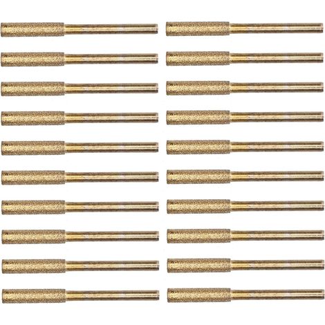 Fraise D'affûtage de Tronçonneuse Emery, Meuleuse électrique, pour Chaîne de Tronçonneuse 404, Lime à Pierre de Scie à Chaîne, pour le Meulage (4mm) (1/5)