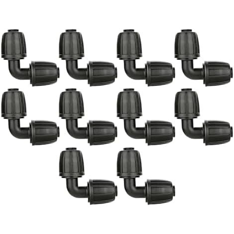 10 Pièces Connecteur Micro Drip 16 mm pour Irrigation Goutte à Goutte, Raccord Coudé pour Tuyau d'Arrosage Jardin, Accessoire de Connexion Système d'Irrigation (1/5)