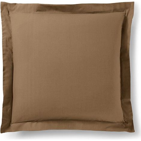 Taie d'oreiller - Prémium - 63 x 63 cm - Coton 57 fils/cm² - Certifiée Oeko-Tex - Taupe (1/3)
