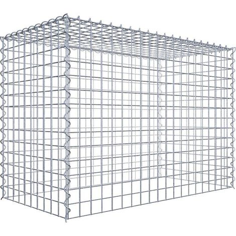 Gabiondeco - Gabion - Element de prolongation en hauteur 100 cm x 70 cm x 50 cm (L x H x P). maille 5 x 5 cm. Spirale. Attention : il manque une grille - Made in Germany (1/5)