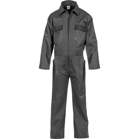 Combinaison de Travail 5 poches Taille XXL Gris/Noir Polyester/Coton VITO (1/3)