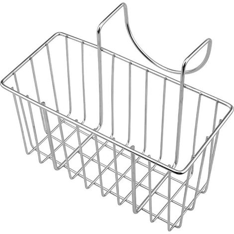 Éponge pour panier d'égouttage en acier inoxydable, organisateur de panier suspendu pour évier, accessoires de cuisine-AquaForge (1/5)