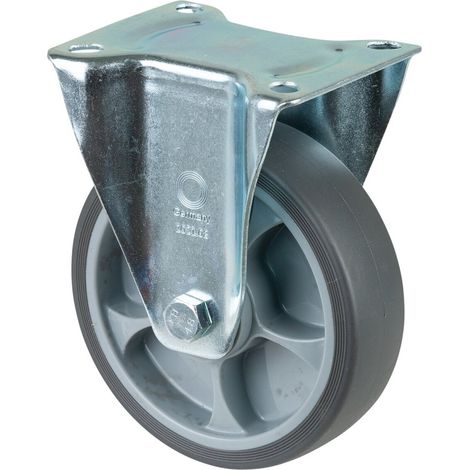 Bockrolle Rad-Ø 160 mm Tragfähigkeit 200 kg thermoplastisch Kunststoff Platte L135xB110 mm (1/2)