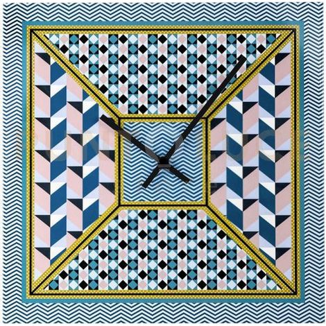 OROLOGIO PICCOLO DECOR 35X35 IN CRISTALLO ACRILICO DECORATO DISEGNO MODERN