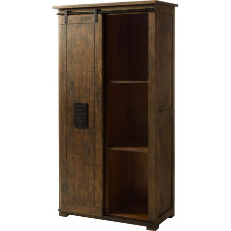 Schrank Mango 100x50x190 braun lackiert RAILWAY 415 (1/3)