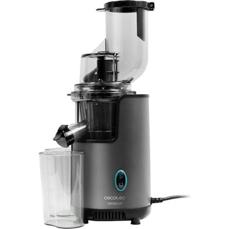 Cecotec Licuadora Frutas y Verduras prensado frío Juice&Live 2500 EasyClean. Potencia 200 W, Filtro fácil Limpieza, Canal XL