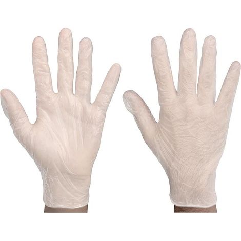 Gant vinyl blanc "IDEAL" - non poudré taille XL - boite 100 pces