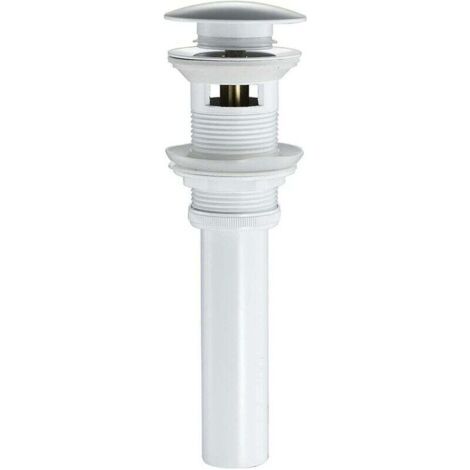 FOREHILL Vidage Lavabo Pop-up Blanc Avec Trop Plein Bonde Lavabo Clic-clac, laiton (1/2)