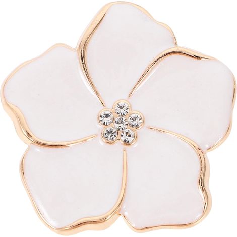 décorative pour meuble en alliage de zinc en forme de fleur