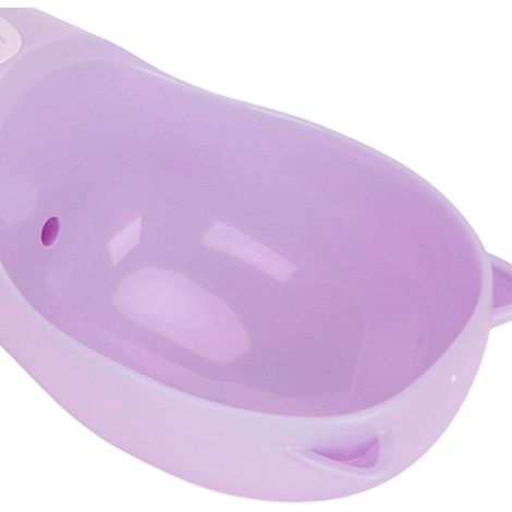 Bouteille d'eau pour chien, distributeur Portable étanche pour chiot, avec récipient de friandises, fournitures pour animaux de compagnie, violet (1/5)