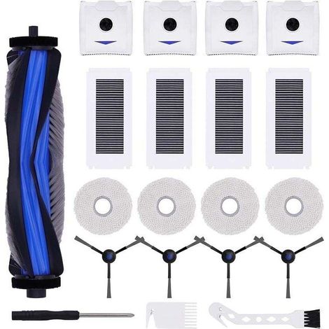 Kit de 20 pièces de rechange pour aspirateur Ecovacs Deebot N30 Pro : 1 brosse principale + 4 brosses. (1/5)
