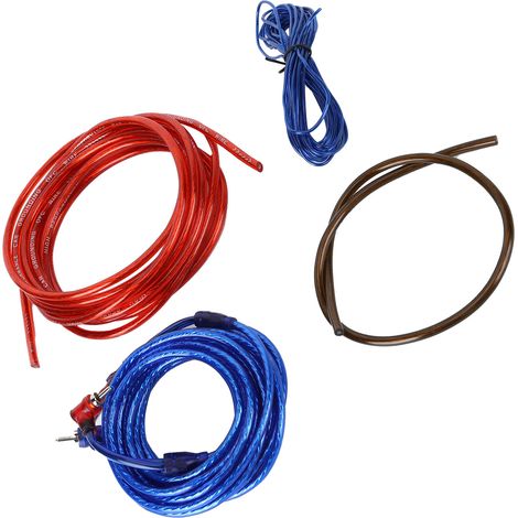 Kit de câblage audio pour voiture, ensemble de câbles d'amplificateur de puissance, entretien et remplacement pour haut-parleur de graves (1/5)