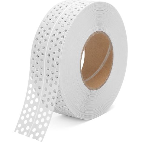 Ruban de masquage autocollant pour plaques de plâtre - 30 m x 5 cm - Protection des bords en PVC - Pour relier des panneaux GK, des murs et pour réparer les fissures murales (1/5)