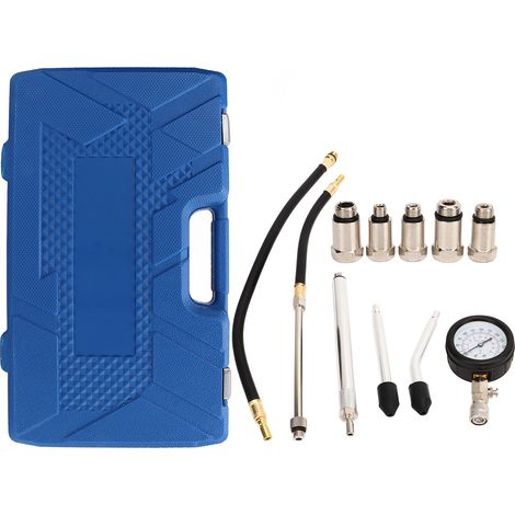GARRYFIZH Kit de testeur de compression de cylindre 17 pièces 0-300 PSI manomètre numérique de pression interne du moteur