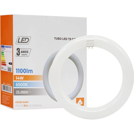 Tube LED T9 Ø21,5cm Tube LED Annulaire 14W Blanc Froid 6500K 1100lm Douille G10Q Tube Lumineux Clair Alternative Aux Plafonniers PC pour Lampes Fluorescentes T9 Classiques (1/5)