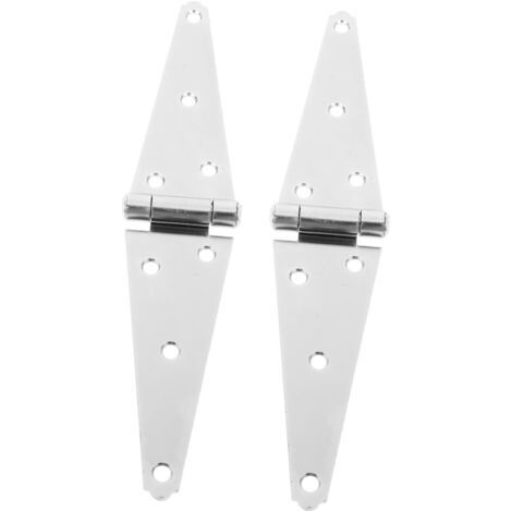 Set mit 2 robusten Scharnieren für Holztore und -zäune, verzinkte Scheunentorscharniere 150 mm, witterungsbeständig, Mehrzweck-Fensterladenbeschlag-Set