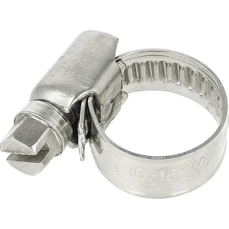 Collier de serrage 9 mm inox plage de serrage 10 - 16 mm