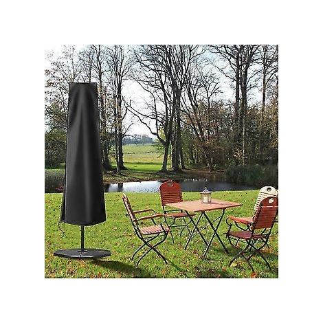 Wasserdichte Sonnenschirmhülle, Schutzhülle für Gartenschirme mit 1,8–3,35 m Durchmesser, gerade Schirme (190 x 50 x 30 cm)