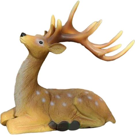 Sika-Hirschstatue aus Kunstharz, Ornament, Hirschskulptur, Chinesisches Axishirsch-Modell für Garten, Rasen, Hof, Terrasse, Park, multifunktional-Style B (1/5)