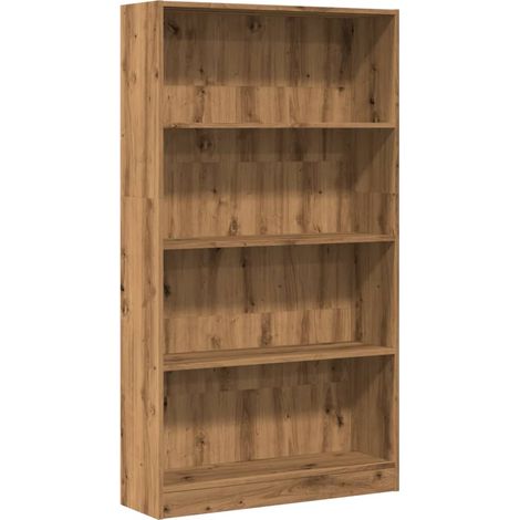 vidaXL Libreria Rovere Artigianale 80x24x143 cm in Legno