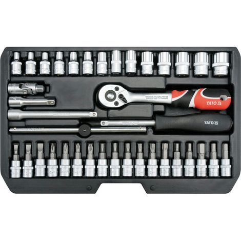 Clés et douilles yato yt-14471 38 pièces corrosion résistante (1/2)