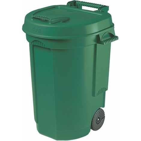 Poubelle 110 L A Roulette Vert - EDA
