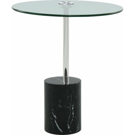 Table d'appoint rosario 525 - Argent, noir
