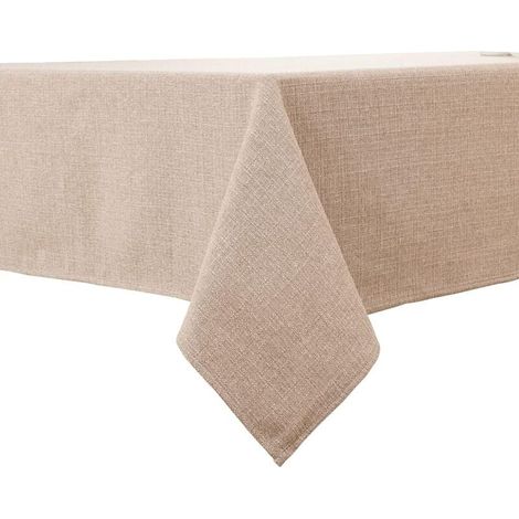 Tablecloth, washable, linen tablecloth, easy-care, lotus effect, waterproof, table decoration (140 x 220 cm) MUMU (1/4)